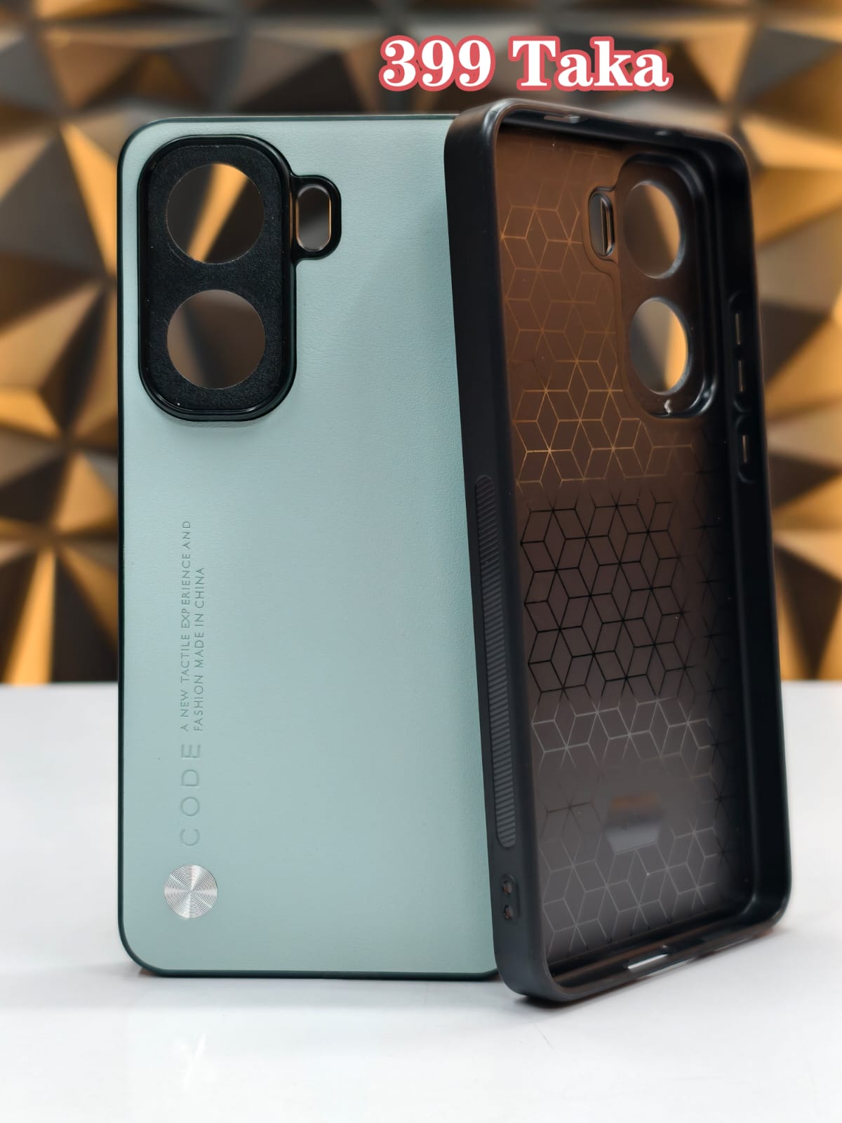 IQOO Neo 11 Artificial Leather Case With Soft Silicon Round Border